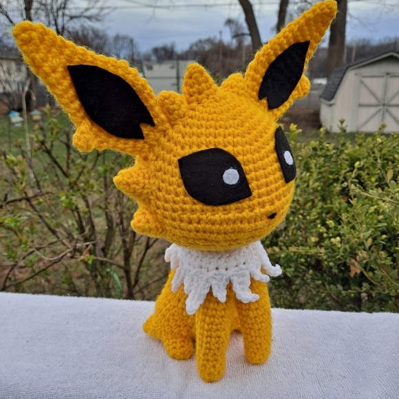 Pokemon Art Pokemon Jolteon Amigurumi Crochet Toy Poshmark